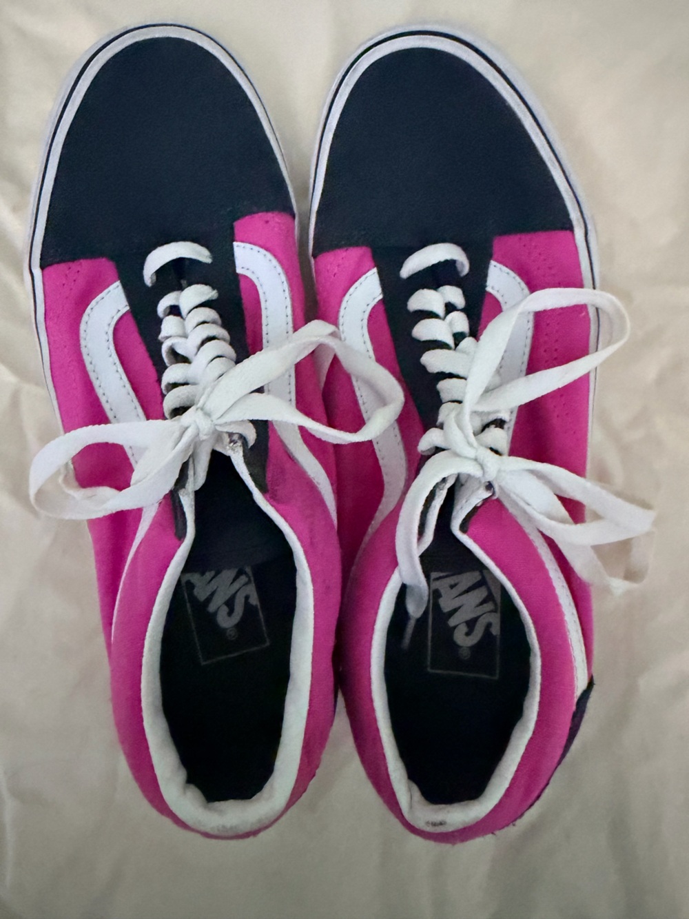 Vans Two Tone Ebony Rose Old Skool Low-Top Skate Sneakers